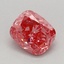 0.67 Ct. Fancy Vivid Pink Cushion Lab Grown Diamond
