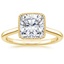 18K Yellow Gold Margot Bezel Ring, smalltop view