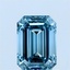 1.01 Ct. Fancy Vivid Greenish Blue Emerald Lab Grown Diamond