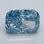 1.94 Ct. Fancy Vivid Malibu Blue Cushion Lab Grown Diamond