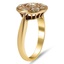 The Luli Ring, smalltop view on a hand