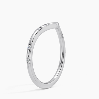 Astra Contour Diamond Ring in Platinum
