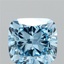 2.50 Ct. Fancy Vivid  Blue Cushion Lab Grown Diamond