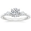 18K White Gold Sona Three Stone Diamond Ring (1/3 ct. tw.), smalltop view