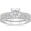 18KW Moissanite Sienna Diamond Bridal Set (7/8 ct. tw.), smalltop view