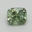 1.10 Ct. Fancy Vivid Pacific Green Cushion Lab Grown Diamond