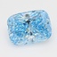 1.61 Ct. Fancy Vivid Blue Cushion Lab Grown Diamond