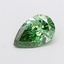 2.00 Ct. Fancy Vivid Green Pear Lab Grown Diamond