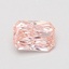 0.60 Ct. Fancy Vivid Pink Radiant Lab Grown Diamond