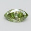 1.52 Ct. Fancy Vivid Green Marquise Lab Grown Diamond