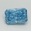 1.05 Ct. Fancy Vivid Blue Radiant Lab Grown Diamond