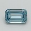 1.00 Ct. Fancy Intense Blue Emerald Lab Grown Diamond