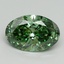5.16 Ct. Fancy Vivid Green Oval Lab Grown Diamond