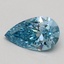 0.50 Ct. Fancy Vivid Blue Pear Lab Grown Diamond