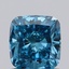 1.04 Ct. Fancy Vivid Blue Cushion Lab Grown Diamond