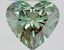 1.86 Ct. Fancy Vivid Green Heart Lab Grown Diamond