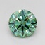 1.00 Ct. Fancy Vivid Green Round Lab Grown Diamond