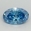 2.16 Ct. Fancy Vivid Blue Oval Lab Grown Diamond