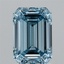 2.16 Ct. Fancy Vivid Blue Emerald Lab Grown Diamond