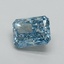 2.42 Ct. Fancy Vivid Blue Radiant Lab Grown Diamond