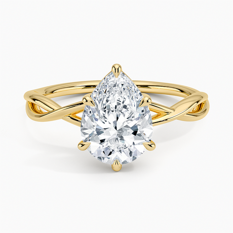 Alya Twist Solitaire Ring - Brilliant Earth