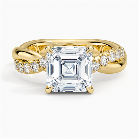 Cascade Twisted Diamond Ring