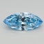 0.55 Ct. Fancy Vivid Blue Marquise Lab Grown Diamond