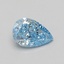 1.09 Ct. Fancy Vivid Blue Pear Lab Grown Diamond
