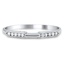 Custom Milgrain Contoured Diamond Wedding Band