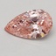 0.54 Ct. Fancy Vivid Pink Pear Lab Grown Diamond