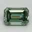 2.50 Ct. Fancy Vivid Pacific Green Emerald Lab Grown Diamond