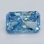 1.5 Ct. Fancy Vivid Malibu Blue Radiant Lab Grown Diamond