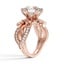 Petal and Twisted Vine Diamond Ring, smallside view