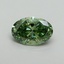 2.07 Ct. Fancy Vivid Green Oval Lab Grown Diamond