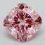 3.31 Ct. Fancy Intense Pink Cushion Lab Grown Diamond