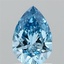 1.00 Ct. Fancy Vivid  Blue Pear Lab Grown Diamond