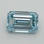 1.53 Ct. Fancy Intense Blue Emerald Lab Grown Diamond
