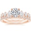 14K Rose Gold Echo Diamond Ring with Luxe Ballad Diamond Ring (1/4 ct. tw.)