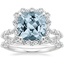 18KW Aquamarine Marseille Halo Diamond Bridal Set (3/4 ct. tw.), smalltop view
