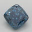 3.13 Ct. Fancy Vivid  Blue Cushion Lab Grown Diamond
