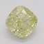0.72 Ct. Fancy Yellow Cushion Diamond