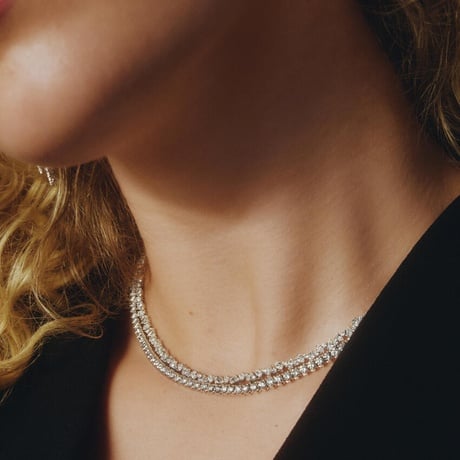 Olivetta Lab Diamond Tennis Necklace