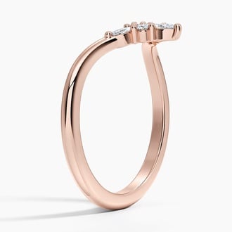 Nadia Contour Diamond Ring in 14K Rose Gold