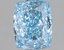 1.54 Ct. Fancy Vivid Blue Cushion Lab Grown Diamond