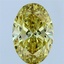 3.59 Ct. Fancy Intense Yellow Oval Lab Grown Diamond