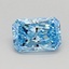 0.43 Ct. Fancy Vivid Blue Radiant Lab Grown Diamond