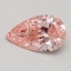 0.53 Ct. Fancy Vivid Pink Pear Lab Grown Diamond