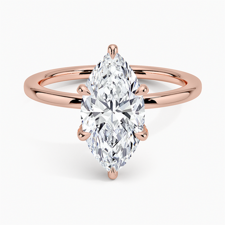 14K Rose Gold Lumiere 1.5mm Diamond Ring
