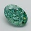 1.92 Ct. Fancy Vivid Green Oval Lab Grown Diamond