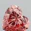 1.70 Ct. Fancy Intense  Pink Heart Lab Grown Diamond